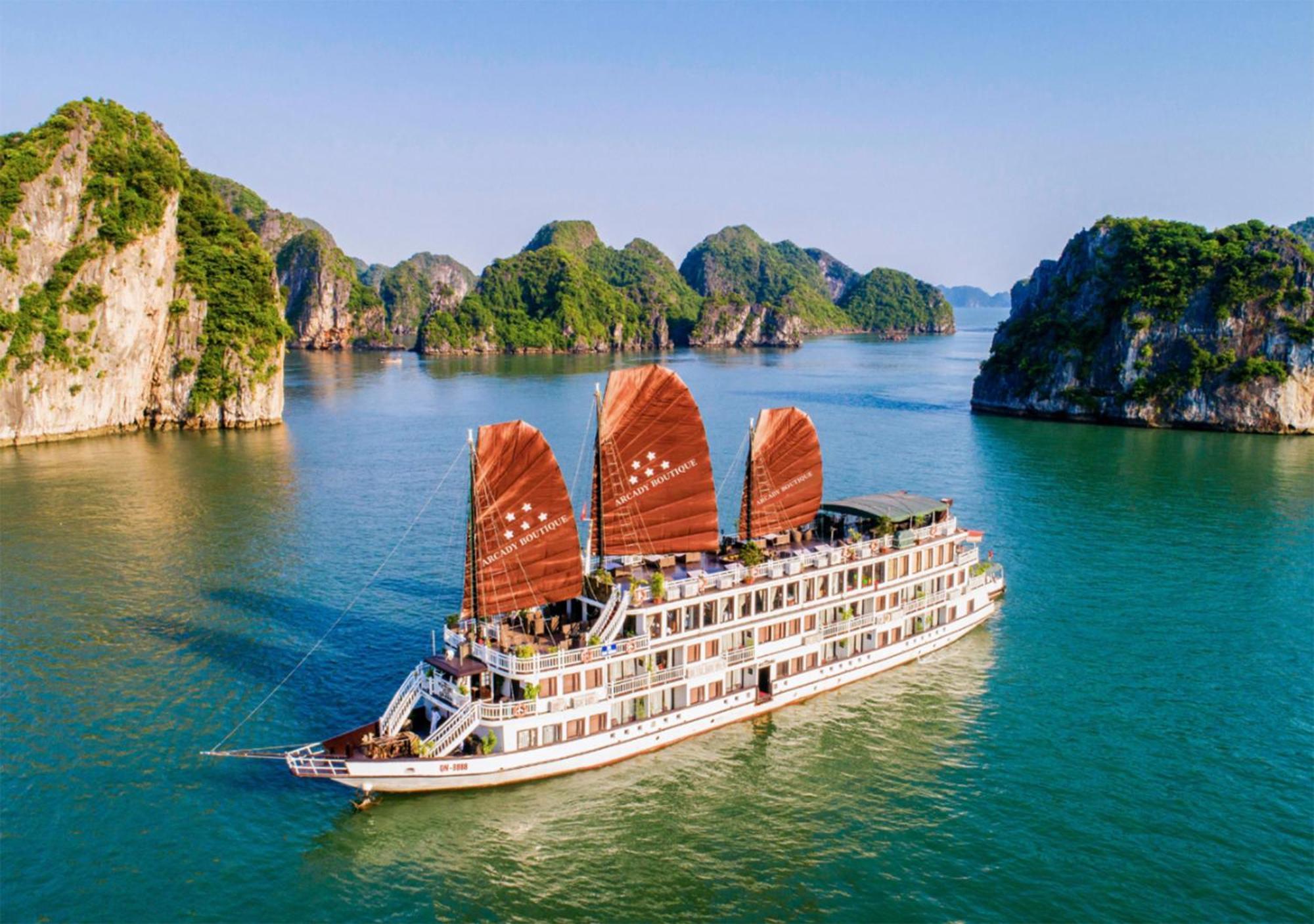 下龍 Arcady Boutique Cruise酒店 外观 照片